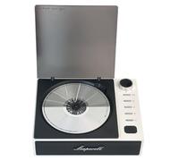 PUSOKEI Lecteur CD Portable avec Entrée et Sortie Bluetooth, USB AUX et Sortie Optique, écran LCD Rechargeable, Petit Lecteur CD Rétro, Radio FM pour la Maison (White)