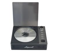 PUSOKEI Lecteur CD Portable avec Entrée et Sortie Bluetooth, USB AUX et Sortie Optique, écran LCD Rechargeable, Petit Lecteur CD Rétro, Radio FM pour la Maison (Black)
