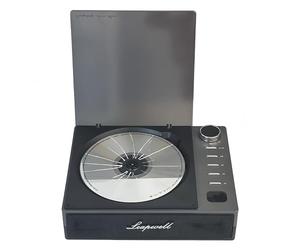 PUSOKEI Lecteur CD Portable avec Entrée et Sortie Bluetooth, USB AUX et Sortie Optique, écran LCD Rechargeable, Petit Lecteur CD Rétro, Radio FM pour la Maison (Black)