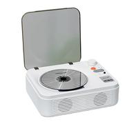 PUSOKEI Lecteur CD Portable, Entrée et Sortie Bluetooth, Lecteurs CD Rétro de Bureau Rechargeables avec Port USB et AUX, Télécommande