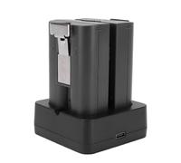 PUSOKEI Lot de 2 Batteries de Rechange pour Sonnette Ring, 6500 MAh Rechargeables avec Station de Charge pour Sonnette Vidéo Ring 1/2/3/3 Plus/4, Projecteur, Caméra Stick Up