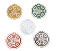 PUSOKEI Lot de 5 Disques Polarisants MWO, 8 Cm/3,2 Pouces, Bobine Oscillatrice Multi-ondes pour L'énergisation de L'eau et L'équilibrage Harmonique, pour la Méditation et la Relaxation