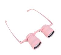 PUSOKEI Lunettes Binoculaires Professionnelles Mains Libres, Grossissement HD 10x, Mise au Point Manuelle, Lentilles Antibuée et Anti-Pluie, pour L'observation des Oiseaux, la Pêc (Pink)