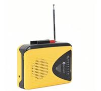 PUSOKEI Magnétophone Portable Cassette Player avec AM FM, Lecteur de Cassette Vintage Compact avec Un Grand Haut-Parleur et Une Prise D'écouteurs, Construire en Microphone
