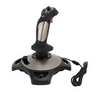 PUSOKEI Manette de Vol PC avec Vibration, Joystick Filaire | Flight Simulator Control Joystick for PC, Computer, Laptop, 12 Programmable Buttons, Throttle Control