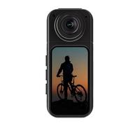 PUSOKEI Mini Body Came CAMERIE, CAMÉE d'action DE GUBLE 2,7K, Lean Rotatif 180 ° et Affichage HD DE 1,47 ", Camonier Portable Portable avec Audio et Vidéo (Black)