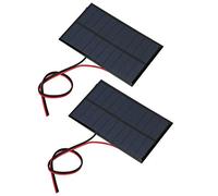 PUSOKEI Mini Panneau Solaire 5 V 250 MA |Chargeur de Batterie DC5V avec Câble de 30 Cm pour Appareils Extérieurs