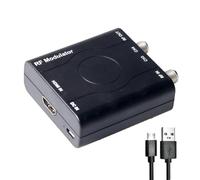 PUSOKEI Modulateur HDMI vers RF HDM61, Adaptateur Convertisseur HDMI vers Coaxial avec Contrôle PAL 1080P, Prend en Charge la Sortie au Format NTSC, pour Console de Jeu TV Domestique