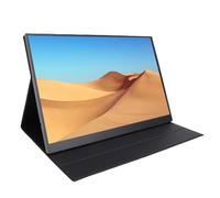 PUSOKEI Moniteur Portable, Moniteur de Jeu 16 Pouces FHD 4K USB C, écran D'Ordinateur HDR IPS avec étui de Protection et Haut-parleurs, Moniteur Externe pour Ordinateur Portable,