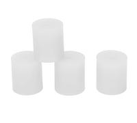 PUSOKEI Pièces de Lit Chauffant pour Imprimante 3D, Supports de Lit Solide, OD 0,6 Po ID 0,2 Po Tampon en Silicone Résistant à la Chaleur pour Outil de Lit Chauffant Stable pour Ender 5 Plus (Blanc)