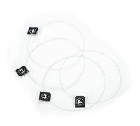 PUSOKEI Pièces D'instruments à Cordes en Fluorocarbone Améliorant le Volume, Ensemble de 4 Cordes Souples, Marron Rougeâtre Transparent, TX-1/2/3, pour Apprenants de ukulélé ou de Guitare (TX-2)