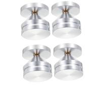 PUSOKEI Pieds de Découplage en Alliage D'aluminium avec Patins de Sol | Cônes décoratifs ruban adhésif Double face, support robuste, amortissement des vibrations, accessoires de platine Audio
