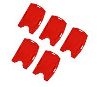PUSOKEI Porte-carte d'identité Horizontal Vertical |Étui à Badges Double en PP Rigide pour Cartes d'identité de Bureau et 'école (5PCS)