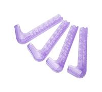 PUSOKEI Protecteur de Lame de Patin à Glace Réglable |2 Paires de Protections de Patins pour Patins à Glace de Hockey, Couvre-Lames Portables (Purple)