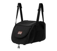PUSOKEI Rehausseur de Console Centrale de Siège d'auto pour Animaux de Compagnie | Coussin Portable Confortable avec Sangles pour Chiens SUV (Black)