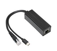 PUSOKEI Répartiteur Gigabit PoE, Adaptateur Ethernet USB C 37 V à 57 V, IEEE 802.3af/at, Répartiteur PoE 10/100/1000 Mbps, Compatible avec Caméra de Surveillance CCTV, Caméra IP et Plus Encore
