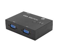 PUSOKEI Répartiteur VGA Commutateur 2 Ports écran HD pour Accessoire Informatique, Opération Facile pour la Maison et le Bureau