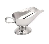 PUSOKEI Saucière en Acier Inoxydable avec Poignée |Serveur à Sauce pour Vinaigrette, Sirops, Condiments, Repas, Fêtes, Restaurants, Salade (10 oz)