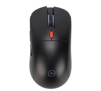 PUSOKEI Souris Al avec Commande Vocale, Bluetooth 5.0 et USB 2,4 G, Micro intégré, Traduction AI en Temps Réel, Enregistreur Vocal et Audio pour Conférence ou Réunion (Black)