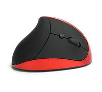 PUSOKEI Souris de Jeu Verticale sans Fil, Souris Verticale à Poignée Ergonomique pour Droitier, 6 Boutons 2,4 GHz 3 Souris de Jeu Optiques sans Fil Réglables 800/1200/1600 DPI pour (Rouge)