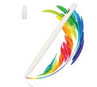 PUSOKEI Stylet pour Tablette, Stylet Magnétique de Type C Sûr, Rejet Rapide de la Paume, Sensible à L'inclinaison, Stylet pour iOS Tablet Pro 12,9 Pouces (6,5,4,3) Mini (6,5) Air (5,4,3) (Blanc)