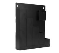 PUSOKEI Support Mural pour Attaches de Câbles, Support de Rangement Efficace, Organisateur Métallique à Fermeture éclair pour Atelier de Garage, 5 Grilles en Acier allié