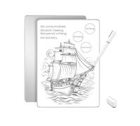 PUSOKEI Tablette D'écriture LCD, Coussinet de Dessin Magnétique avec Stylo, Stylo écrit avec 0,5 Mm et Conseils 0,8 Mm, écriture Lisse, Tableau Blanc de Protection des Yeux pour Les