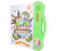 PUSOKEI Touchez et Apprenez L'espagnol et L'anglais, Livre D'activités Parlant Interactif Bilingue pour Enfants, Jouet éducatif pour L'acquisition des Langues, Outil D'apprentissage Engageant pour les