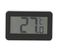 PUSOKEI TS-A95 Mini Thermomètre électronique, Thermomètre de Réfrigérateur D'affichage Numérique D'affichage à Cristaux Liquides de Thermomètre d'humidité Imperméable de Haute Précision (Noir)