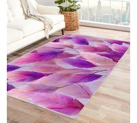 PUSRDEO Tapis Art Botanique Macro Motif Symétrique Baleine Épais Doux pour Salon Coin Lecture Pièce De Vie Décoration Moderne(Bleu)-240x300cm
