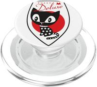 Pussy Deluxe Shield Pink Star Eyes Cat PopSockets PopGrip pour MagSafe