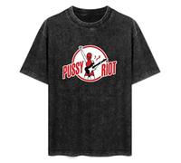 Pussy Riot Punk Rock Moscow Music Unisex T-Shirt Printed Tee Black Mens Top Shirt XL