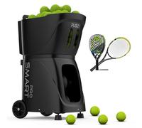 PUSUN PT-Smart Pro Lanceur de balle de tennis pour entraînement professionnel, perceuse AI/programmation/aléatoire, triple contrôle via application/iWatch/télécommande, capacité de 115 balles +