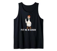 Put Me in Coach Dad Football Goose Duck Football Game Day Débardeur
