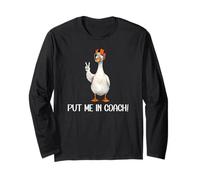 Put Me in Coach Dad Football Goose Duck Football Game Day Manche Longue