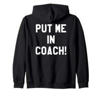 Put Me in Coach Dad Football Mom Game Day Football Tailgate Sweat à Capuche