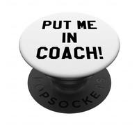 Put Me in Coach Dad Football Tailgate Game Day Football Mom PopSockets PopGrip Adhésif