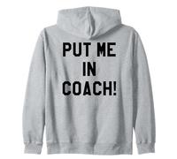Put Me in Coach Dad Football Tailgate Game Day Football Mom Sweat à Capuche