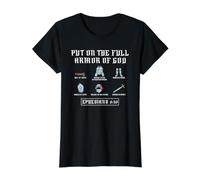 Put on The Full Armor God Funny Saying Christian T-Shirt Graphique avec Valeur
