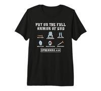 Put on The Full Armor God Funny Saying Christian T-Shirt Haut de Gamme