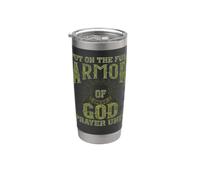 Put On The Full Armor Of God Christina Religious Bible Gobelet isotherme en acier inoxydable double paroi