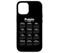 Putain 2026 - Calendrier Humour Jeux de Mots Coque pour iPhone 12/12 Pro