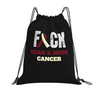 Putain De Cancer De La Tête Et Du Cou Homme Femme Gym Sack Réglable Sac À Dos À Cordon Pliable Sacs De Gym Pour Yoga Piscine Vacances