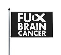 Putain De Cancer Du Cerveau Drapeau Couleurs Vives Drapeau De Jardin Solide Drapeaux Pour Maison Intérieur Bar 90X150Cm