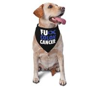 Putain De Cancer du Côlon Bandana Chien Mode Foulard Triangulaire Chiens Lavable Écharpe pour Chien pour Petit Moyen Grand Fournitures De Fête Décorations d'anniversaire