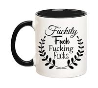 Putain De Connards Marrants Mug Avec Anse Mug À Café Jolis Tasse À Café Pour Cuisine Maison L'École 330Ml