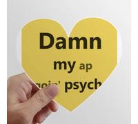 Putain de Mon Coeur Les Autocollants d'ordinateur ou de Bagage avec la Forme de cÅ“ur