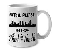 Putain, Je Viens De Fort Worth Tasse Drôle Mug Avec Anse Tasses À Thé Pour Cuisine Chocolat Chaud Cacao Cappuccino 330Ml