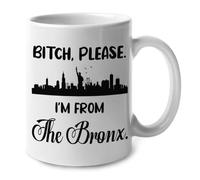 Putain, Je Viens Du Bronx Tasses À Thé Mignonne Tasse Jolis Mug À Café Pour Espresso Boissons Chaudes Cuisine Cacao 330Ml