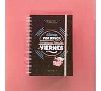 Puterful Alexa Agenda scolaire 2023/2024 - Avance jusqu'au vendredi - Agenda scolaire - Vue hebdomadaire - Agenda avec messages amusants - A5-12 mois - De septembre 2023 à août 2024
